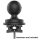 RAM Mounts Aluminium Tough-Track Schiene inkl. Endkappen - schwarz, Innenlänge 228,6 mm (9 Zoll)