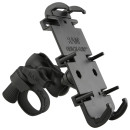 RAM Quick-Grip XL Universal-Halterung für Lenker / Rohre mit Tough-Strap Basis - B-Kugel (1 Zoll), Verbundstoff, kurzer Verbindungsarm