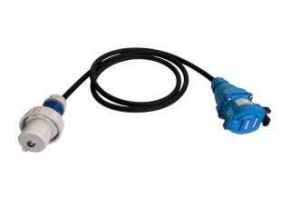 RETTBOX® ONE Anschlussstecker 20 A, 1P+N+E, frei konfigurierbar, mit Bajonett-Stecker