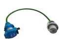 RETTBOX® ONE Anschlussstecker 20 A, 230 V, 1P+N+E+2 HK, frei konfigurierbar, Schuko-Stecker mit Bajonett-Verschluss
