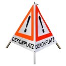 Warnpyramide/Faltsignal, 70 cm, weiss/tagesleuchtrot,...