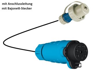 RETTBOX® S Anschlussstecker 20 A, 230 V, Bajonett-Stecker, frei konfigurierbar