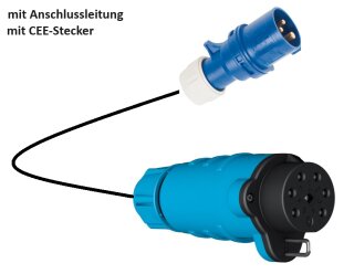 RETTBOX® S Anschlussstecker 20 A, 230 V, 6 m Anschlussleitung, CEE-Stecker, Farbe: Orange