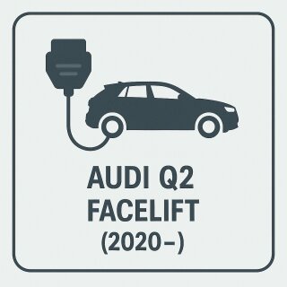 Inomatic CAN-Tronic Fahrzeugadapter mit Kabelbaum, Audi Q2 Facelift (2020 - ), vorkonfiguriert