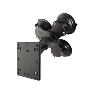RAM Mounts Triple-Saugfuss-Set mit VESA-Anbindung - runde Basisplatte (AMPS) mittlerer Verbindungsarm, VESA-Platte, C-Kugel (1,5 Zoll)