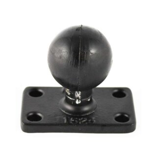 RAM Mounts rechteckige Basisplatte (38,1 x 63,5 mm) mit C-Kugel (1,5 Zoll) - im Polybeutel