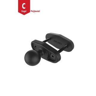 RAM Mounts Schraubklemme mit C-Kugel (1,5 Zoll) - 50,8 mm max. Breite, im Polybeutel