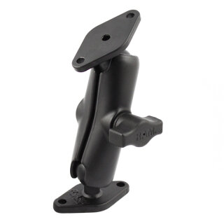 RAM Mounts Aufbau-Set - B-Kugel (1 Zoll), 2x Diamond-Basisplatten (Trapez), mittlerer Verbindungsarm