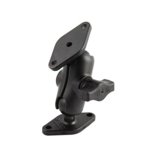 RAM Mounts Aufbau-Set - B-Kugel (1 Zoll), 2x Diamond-Basisplatte (Trapez), kurzer Verbindungsarm