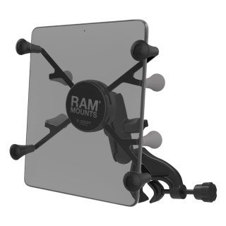 RAM Mounts X-Grip Luftfahrt-Halterung für Tablets (7 Zoll) - B-Kugel (1 Zoll), Steuerhornklammer, mittlerer Verbindungsarm