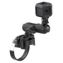 RAM Mounts GoPro Kamerahalterung für Lenker/Rohre - mit Klemmschelle, B-Kugel (1 Zoll), im Polybeutel