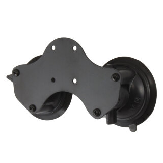 RAM Mounts Doppel-Saugfuss - AMPS-Aufnahme (Basisplatte), für B-Kugel (1 Zoll), im Polybeutel