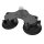 RAM Mounts Doppel-Saugfuss - AMPS-Aufnahme (Basisplatte), für B-Kugel (1 Zoll), im Polybeutel