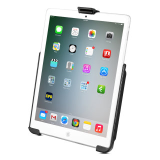RAM Mounts EZ-Rollr Form Fit Halteschale für Apple iPad mini 1-3 (ohne Schutzhüllen/-gehäuse) - B-Kugel (1 Zoll), inkl. runder Basisplatte (AMPS)