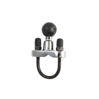 RAM Mounts Chrom-Klemmschelle - für 25,4-31,8 mm Durchmesser, B-Kugel (1 Zoll), im Polybeutel
