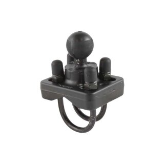 RAM Mounts Doppel-Schraub-Klemme Rohre/Stangen/Lenker - B-Kugel (1 Zoll), für Durchmesser 19,1 - 31,8 mm