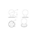 RAM Mounts runde Basisplatte - AMPS Lochraster, 61,9 mm...