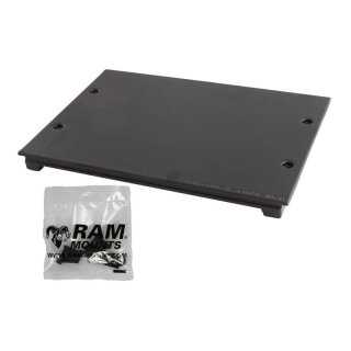 RAM Mounts Abdeckplatte für Tough-Box Fahrzeugkonsolen - Aluminium (druckgegossen), 152,4 mm hoch, Schrauben-Set