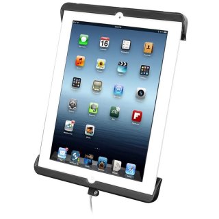 RAM Mounts Universal Tab-Tite Halteschale für Apple iPad 4 mit Lightning-Connector (ohne Schutzgehäuse/-hüllen) - AMPS-Aufnahme, Schrauben-Set