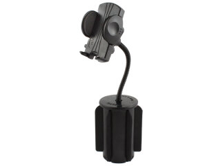 RAM Mounts RAM-A-CAN II Universal Verbundstoff-Halterung für elektronische Geräte - für Fahrzeug-Getränkehalter, Basis mit Gummilippen, flexibler Arm (ca. 150 mm)