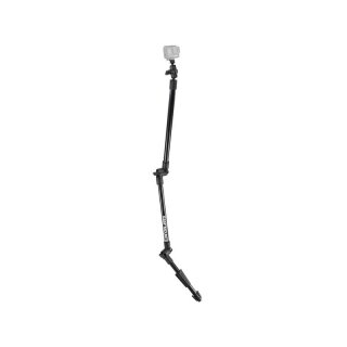 RAM Mounts Verbundstoff Press-N-Lock Basis mit Doppel-Verlängerungsarm für GoPro-Kameras - Ratchet-Verbindungen, 2x Kunststoffrohr, (je ca. 300 mm), Endstück mit Kugel, kurzer Verbindungsarm, GoPro-Adapter, B-Kugel (1 Zoll)