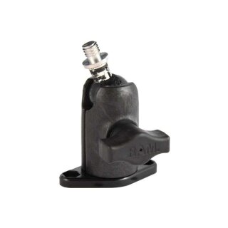 RAM Mounts Verbundstoff-Aufbau-Set - Octagon Diamond-Basis (Trapez), kurzer Verbindungsarm, Kugel mit 3/8" Gewindestift, B-Kugel (1 Zoll)