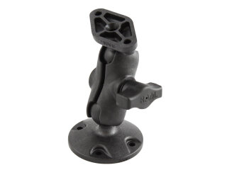 RAM Mounts Verbundstoff-Aufbau-Set - runde Basisplatte, kurzer Verbindungsarm, Diamond-Basisplatte (Trapez), B-Kugel (1 Zoll), im Polybeutel