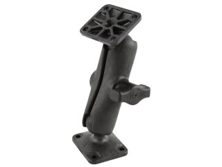 RAM Mounts Verbundstoff-Aufbau-Set - 2x rechteckige Basisplatte, mittlerer Verbindungsarm, B-Kugel (1 Zoll), im Polybeutel