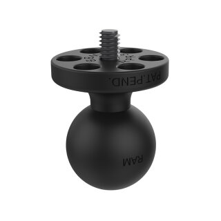 RAM Mounts Verbundstoff-Basiskugel mit 1/4"-20 Gewindestift - für Kamera-Anbindung, B-Kugel (1 Zoll), im Polybeutel