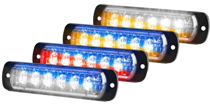 Mactronic® 3F-Flare LED Blitz-Blinkleuchte, Lichtfarbe: Blau